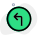 Turn left sign on a sign board icon