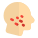 Department of dermatology problems of skin and hair icon