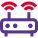 Double antenna internet router for better range icon