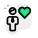 Favorite business to work on with a heart logotype icon