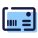 Cartolina con codice a barre icon