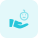 Infant care by a pediatrician isolated on a white background icon