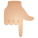 백핸드 인덱스 포인팅 다운 라이트 피부톤 icon