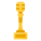 microfone dourado icon