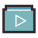 Playlist video icon