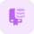 Book on Server and Database isolated on a white background icon