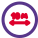 Distance of about ten kilometers range on a road signal icon