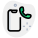 Smartphone with dialer handset receiver logotype layout icon