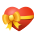 Сердце с лентой icon