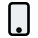 Modern smartphone with biometric home button layout icon