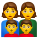 家庭——女人-女人-男孩-男孩 icon