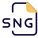 SNG document files can be used for playing music using a dedicated software tools icon