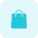 Shopping bag isolated on a white background icon