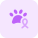 Wild animal affected with a Cancer disease icon