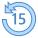 Torna 15 secondi indietro icon