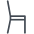 vista laterale della sedia icon