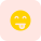 Tongue-out smiling emoji with eyes closed expression icon