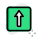외부-위쪽-화살표-방향-전진-위치-차선-야외-녹색-탈-revivo icon