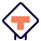 externe-t-route-bas-connecté-intersection-route-signal-trafic-solid-tal-revivo icon