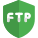 File transfer protocol in a secure mode icon