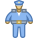 Policial gordo icon