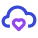 Cloud heart icon