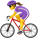 женщина на велосипеде icon