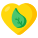 externo-Eco-Heart-nature-and-ecology-vectorslab-flat-vectorslab icon