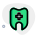 Dental Care department in a hospital section with tooth logotype icon