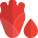 Heart health with a blood type isolated on a white background icon