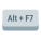 Alt 加 F7 键 icon