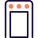 Metal detector door for security entrance layout icon