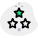 Three star ratings for above average performance icon