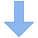 Flèche épaisse pointant vers le bas icon