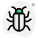 System bug isolated on a white background icon