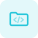 Folder with software programming database isolated on a white background icon
