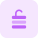 Database server unlocked isolated on a white background icon