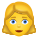 女性のブロンドの髪 icon