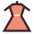 Vista posteriore del vestito icon