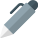 Writing office pen isolated on a white background icon