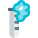 Foam formation on a testing tube in a lab icon