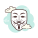 Máscara dos Anonymous icon