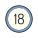 18 eingekreist icon