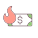 Money And Fire icon