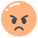 愤怒的脸图标 icon