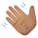 winkende Hand, mittlerer Hautton icon