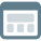 Internet browser home page with multiple blocks - Dashboard icon