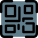 QR code or Quick Response Code a type of matrix barcode icon