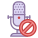 Blocca microfono icon