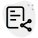 Share document from company digital file system icon